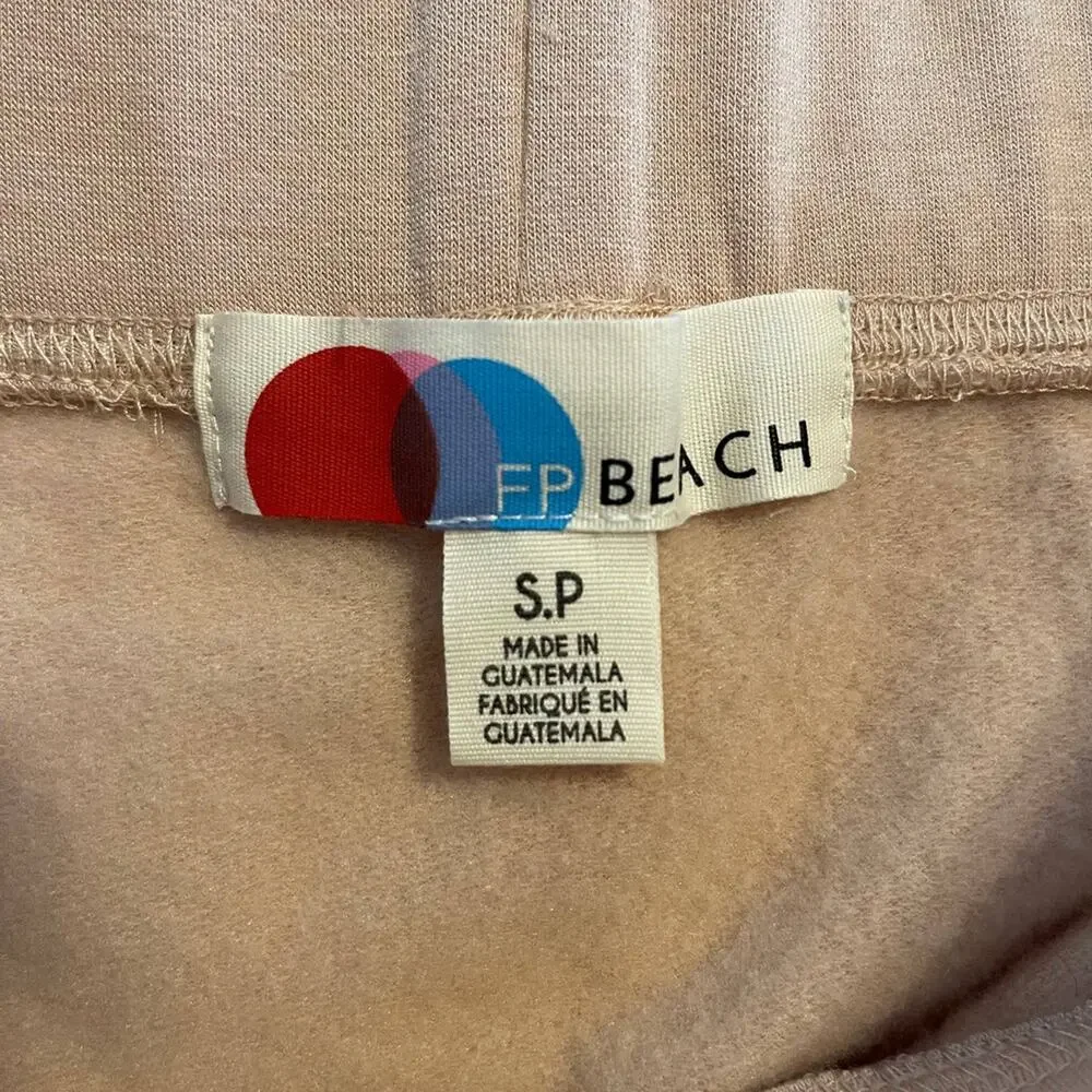 Free People Beach Alexis Elastic Waist Pink Circle Mini Skirt Soft Size Small - Picture 7 of 10